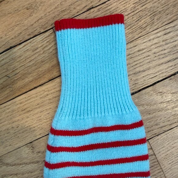 SOLD Addison Bay Knit Cypress Active Sweater In Mint/Poppy Stripe NWOT Size XS - Picture 9 of 11